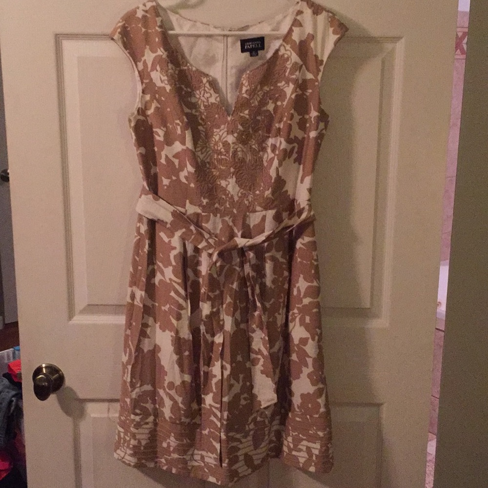 Adrianna Papell sz 10 cap sleeve dress EUC